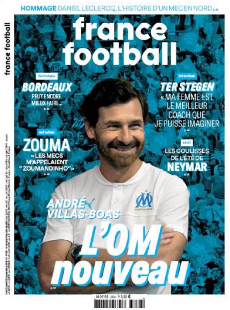 Portada de France Football (Francia)