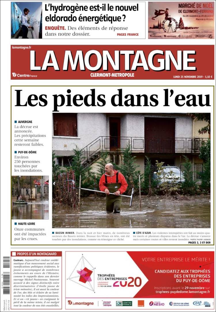 Portada de La Montagne (Francia)