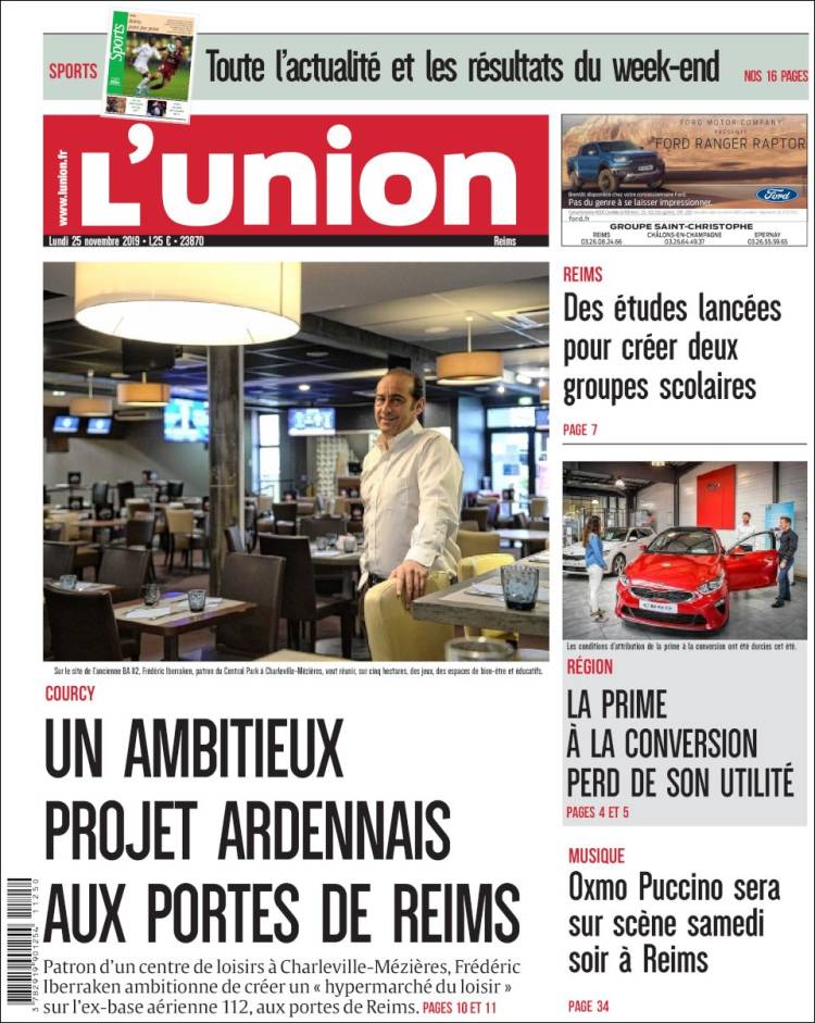 Portada de L'Union (Francia)