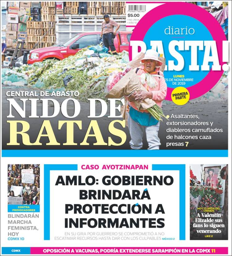 Portada de Diario Basta (M&eacute;xico)