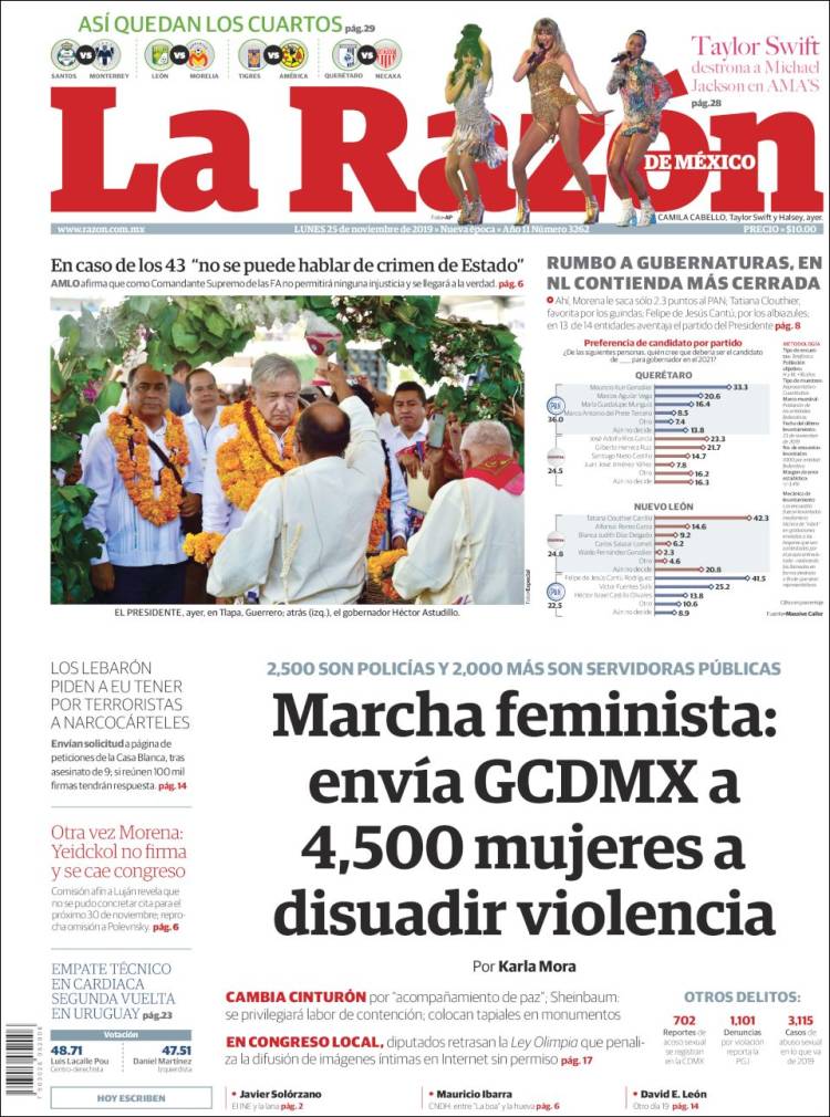 Portada de La Razón (M&eacute;xico)