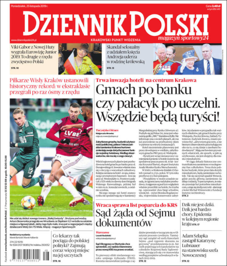 Portada de Dziennik (Polonia)