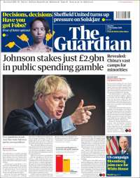 Portada de The Guardian (Reino Unido)