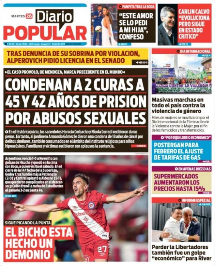 Portada de Diario Popular (Argentina)