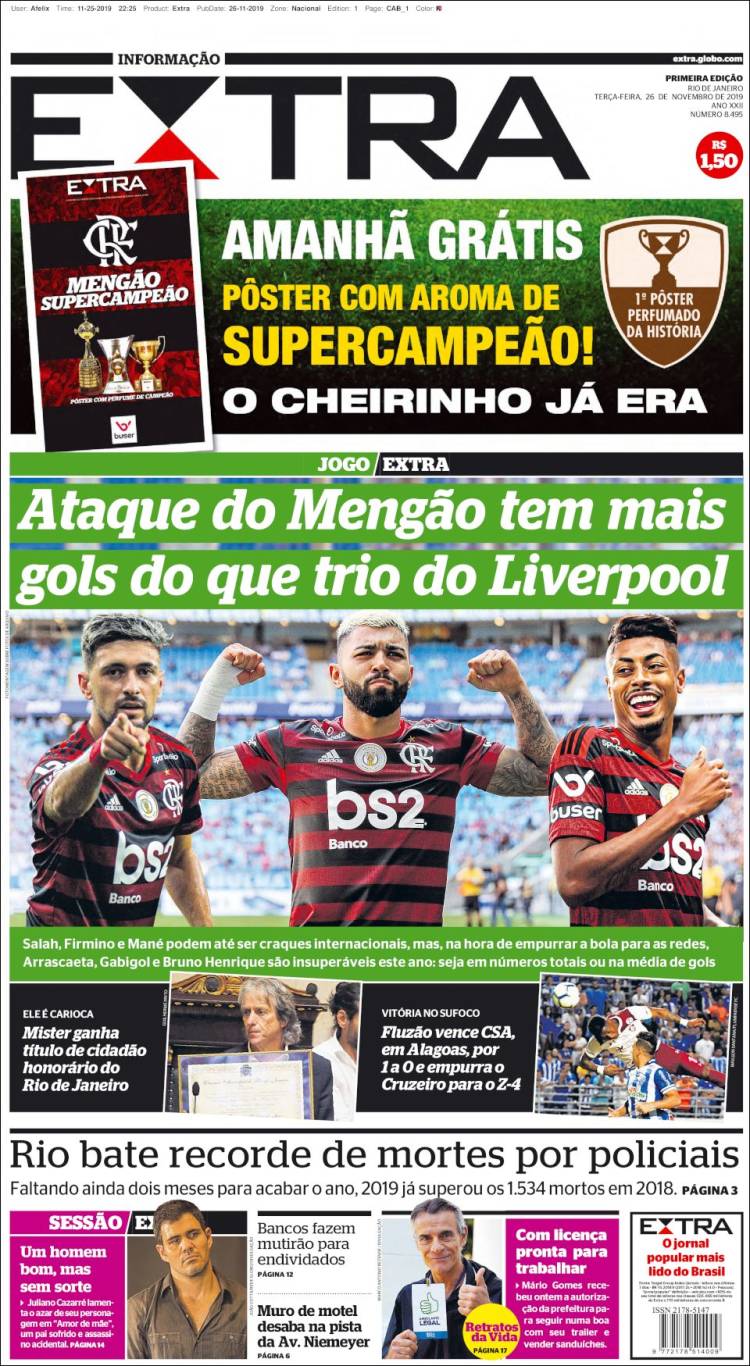 Portada de Extra (Brasil)