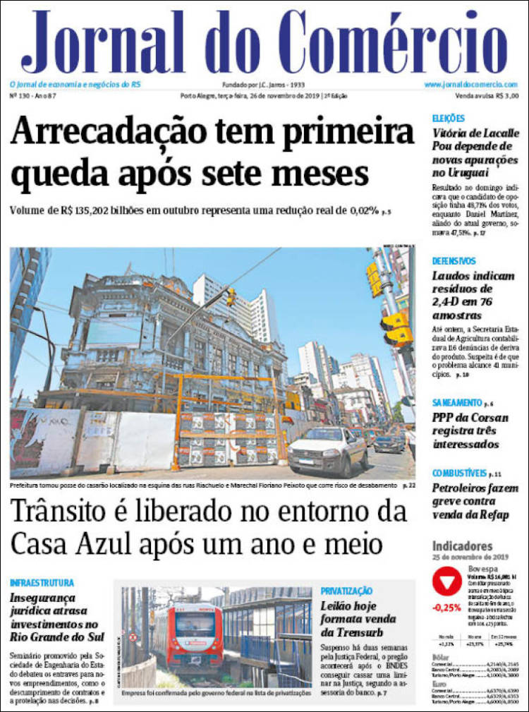 Portada de Jornal do Comércio (Brasil)