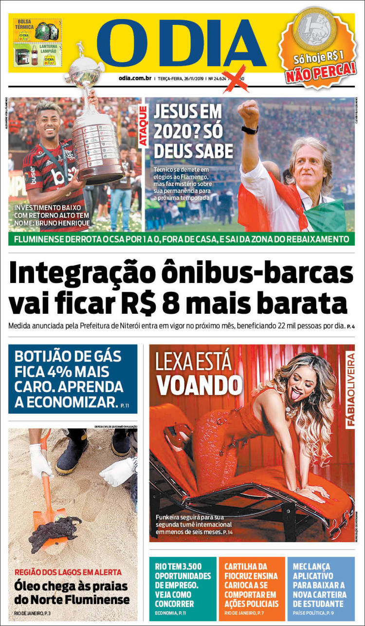 Portada de O Dia (Brasil)