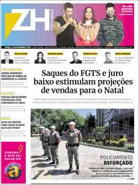 Portada de Zero Hora (Brasil)