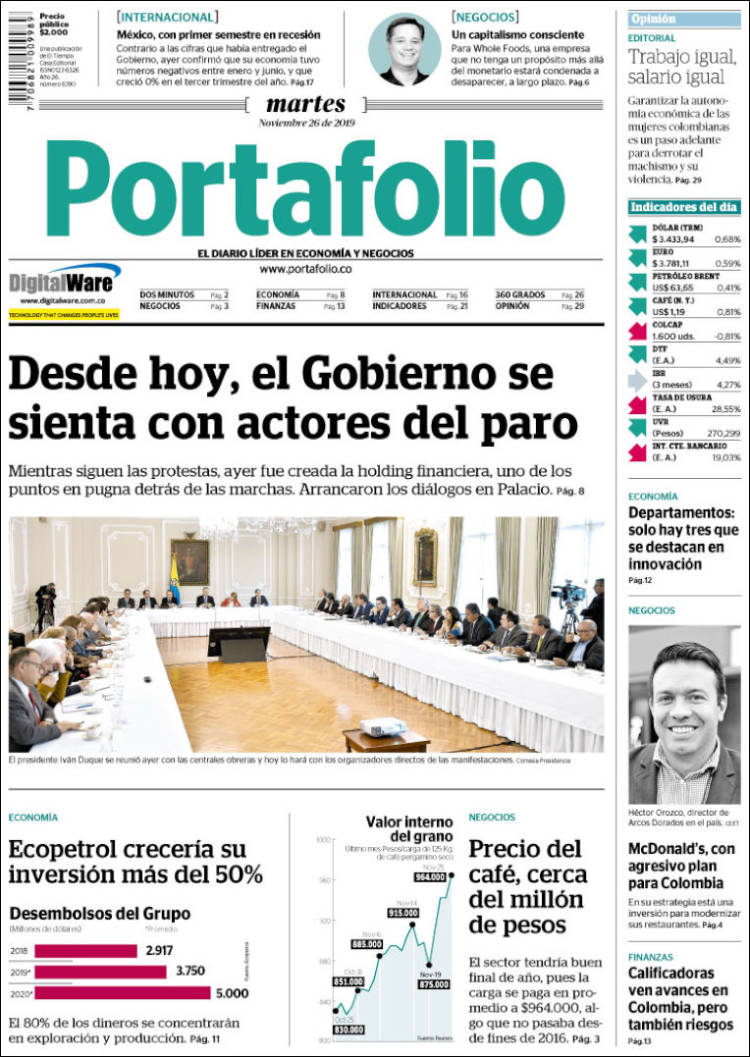 Portada de Portafolio (Colombia)