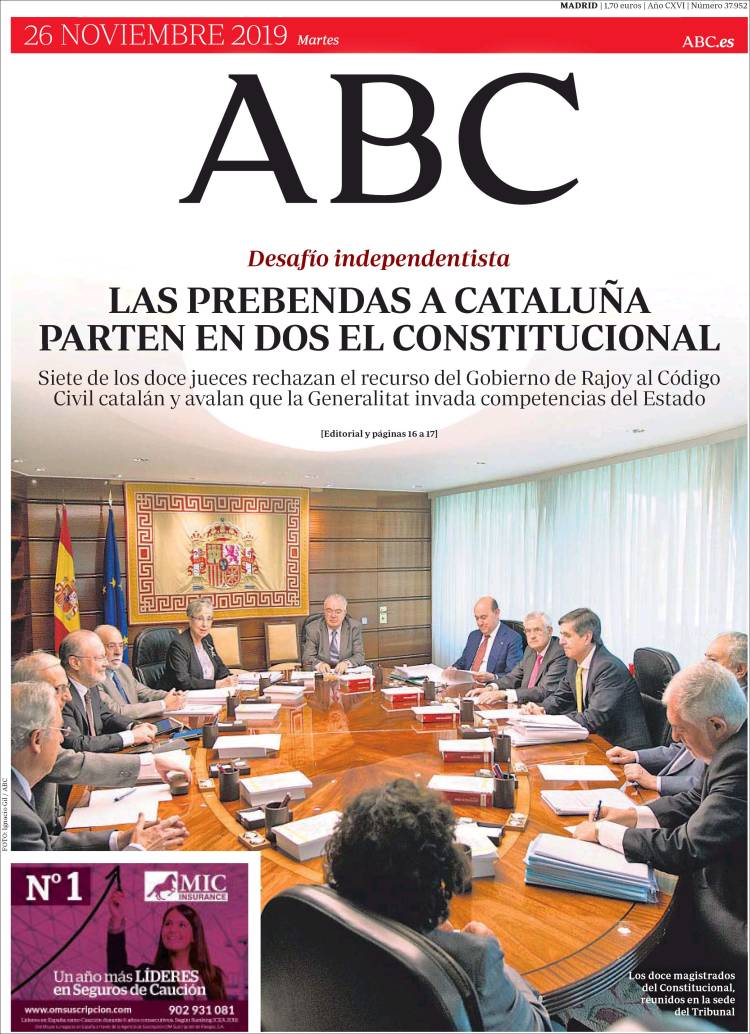 Portada de ABC (España)