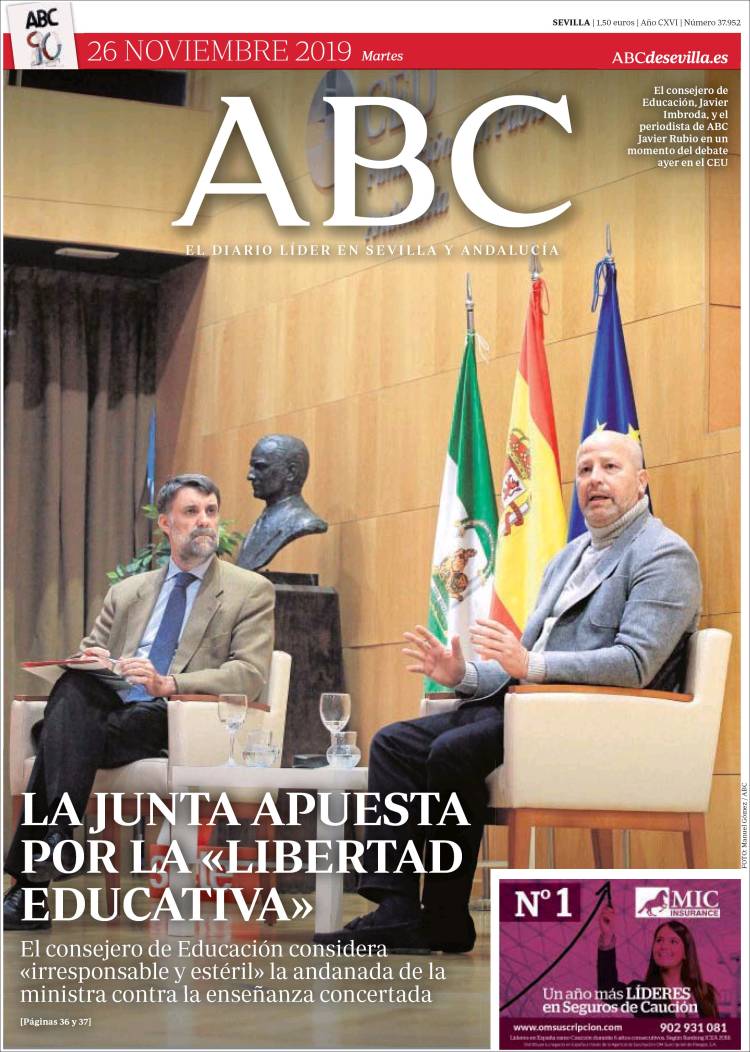 Portada de ABC - Sevilla (España)