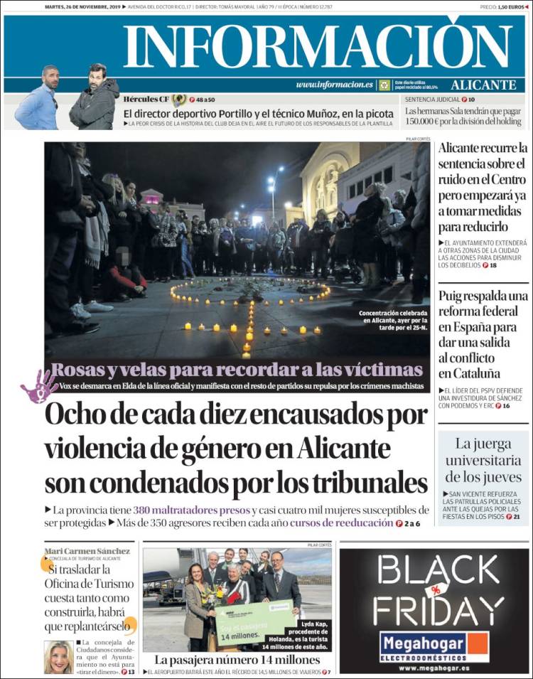 Portada de Diario Información (España)