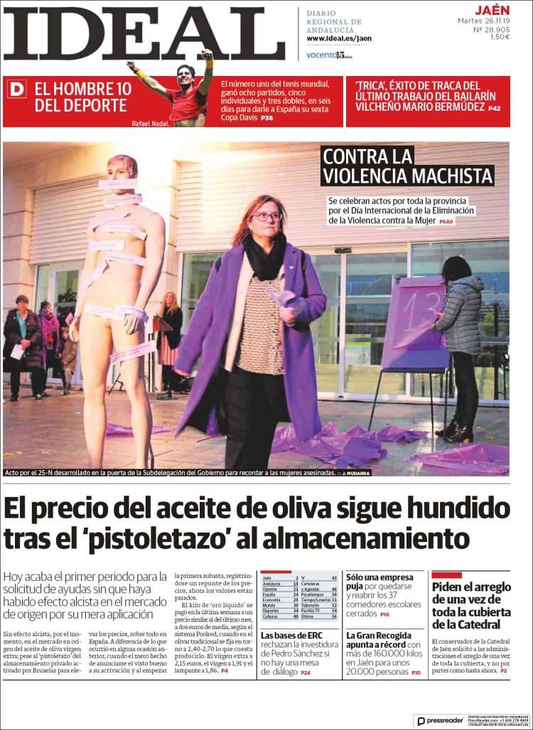 Portada de El Ideal de Jaén (España)