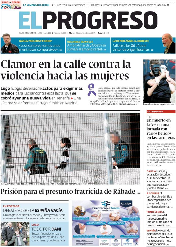 Portada de El Progreso (España)