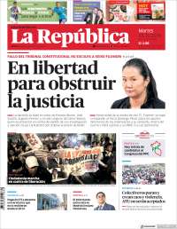 Portada de La Republica (Perú)