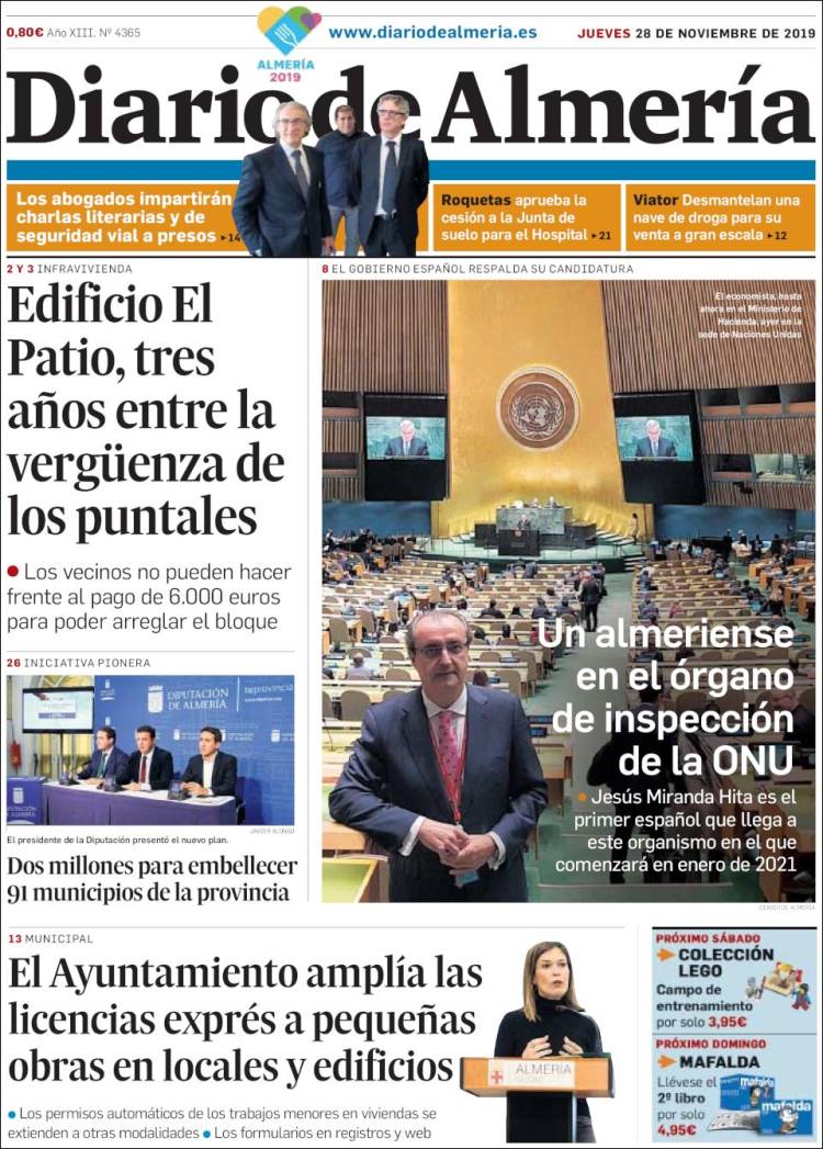Portada de Diario de Almería (Espa&ntilde;a)
