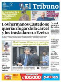 Portada de El Tribuno - Salta (Argentina)