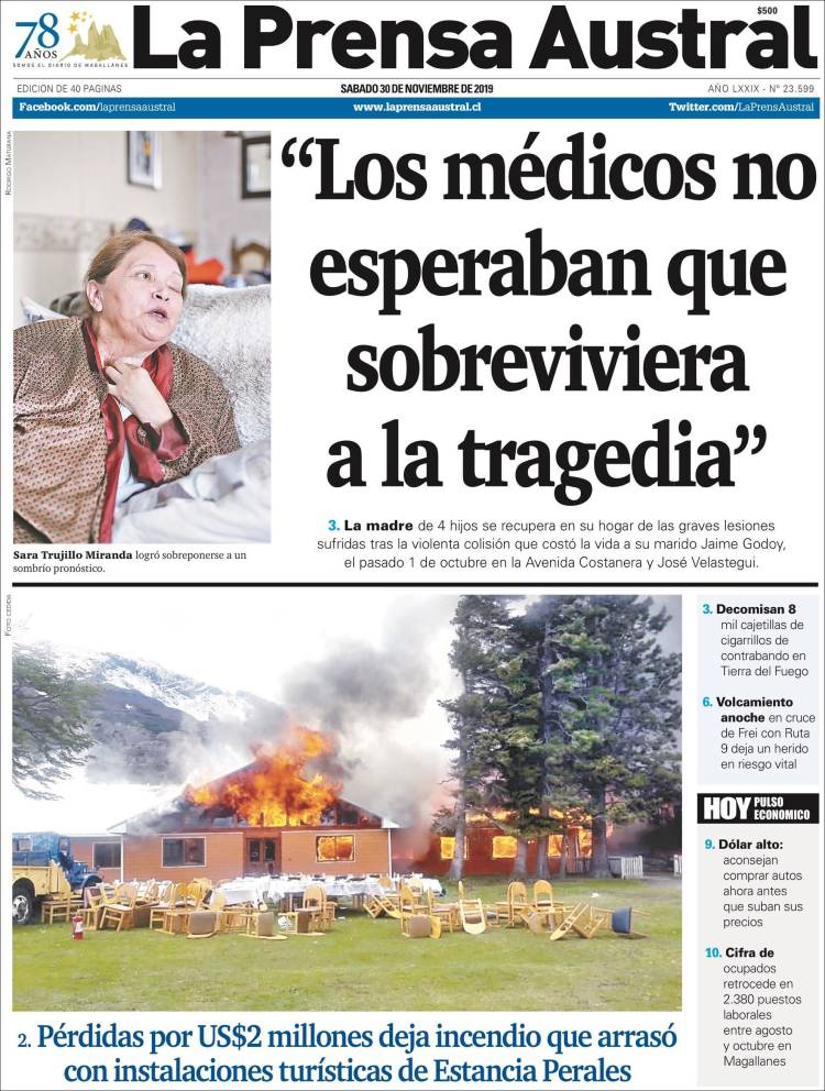 Portada de El Magallanes (Chile)