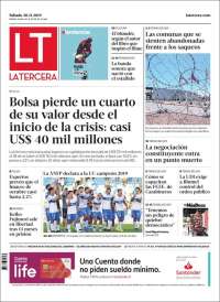 Portada de La Tercera (Chile)