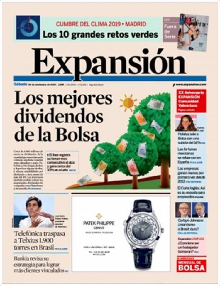 Portada de Expansión (Espa&ntilde;a)