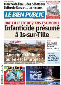 Portada de Le Bien Public (Francia)
