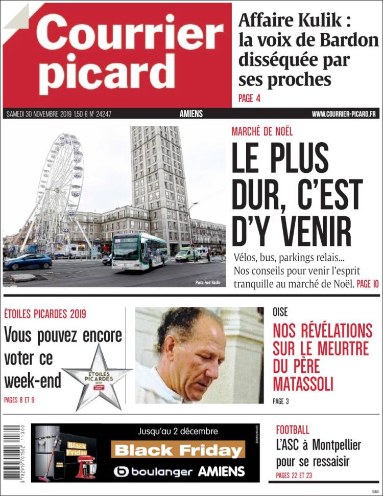 Portada de Courrier Picard (Francia)