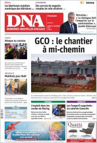 Portada de Les Dernières Nouvelles d'Alsace (Francia)