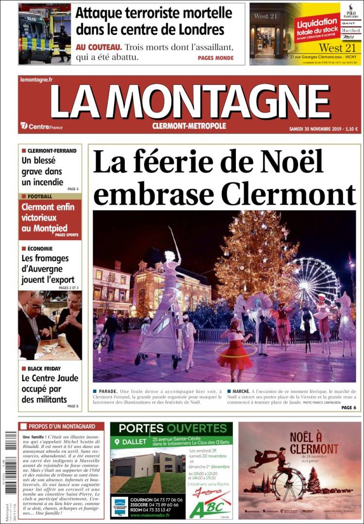 Portada de La Montagne (Francia)