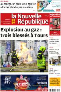 Portada de La Nouvelle Republique (Francia)