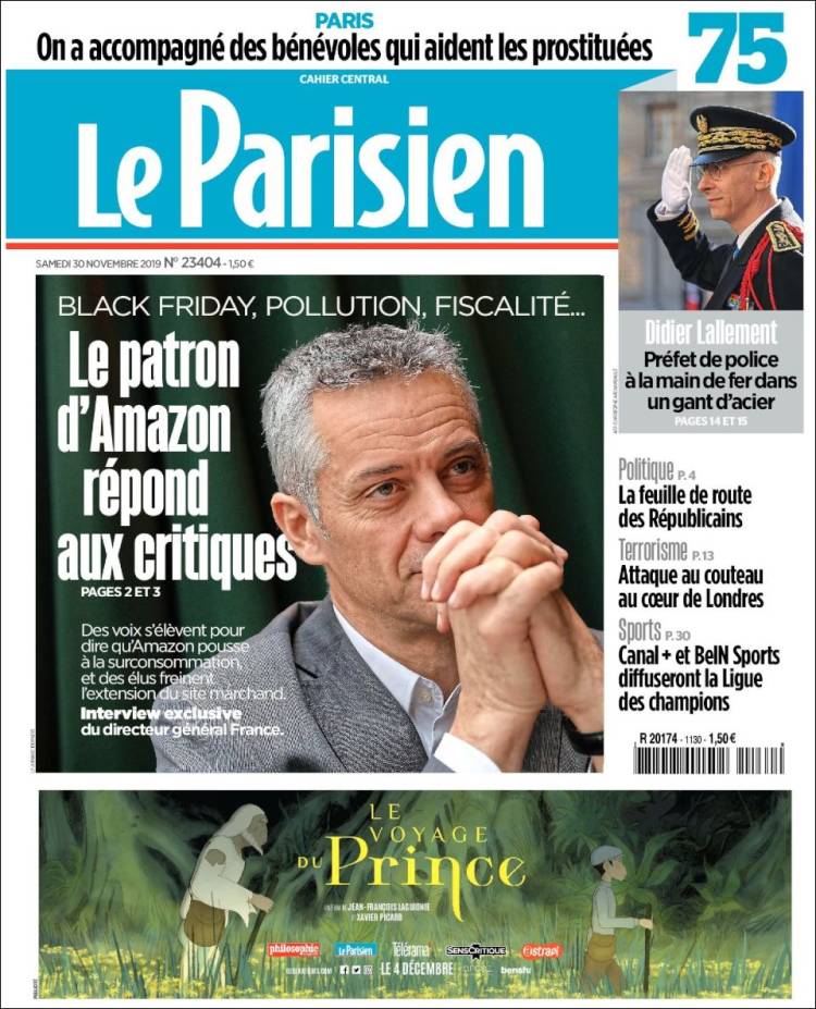 Portada de Le Parisien (Francia)