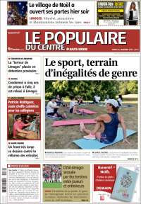 Portada de Le Populaire du Centre (Francia)