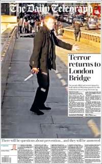 Portada de Daily Telegraph (Reino Unido)