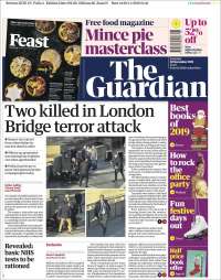 Portada de The Guardian (Reino Unido)