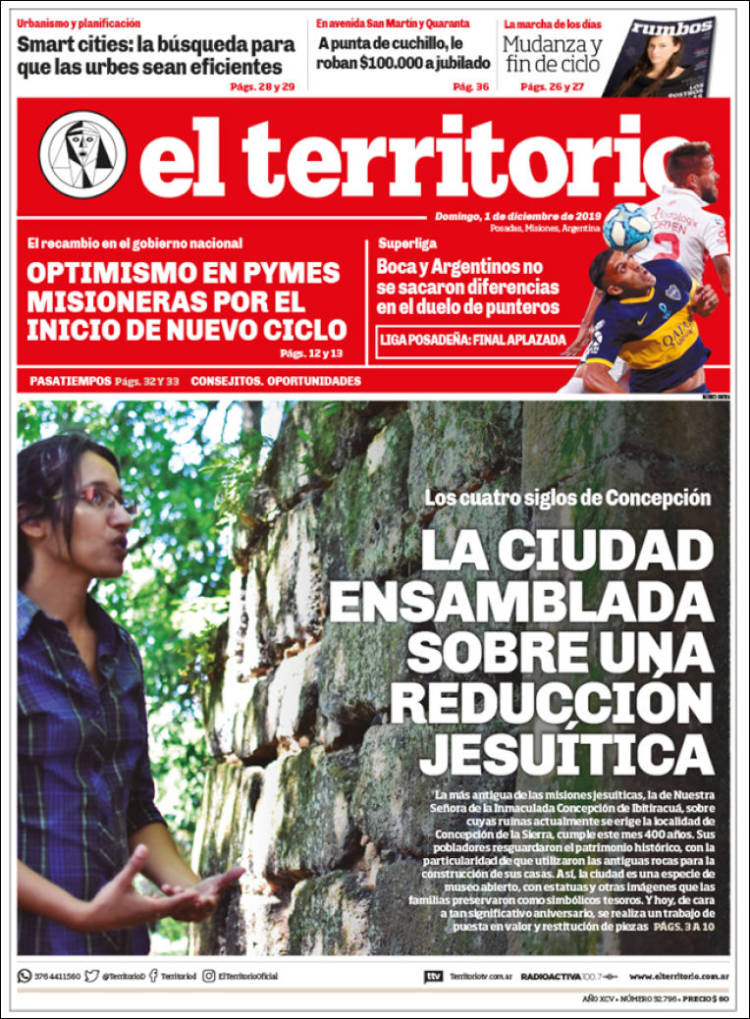 Portada de El Territorio (Argentina)