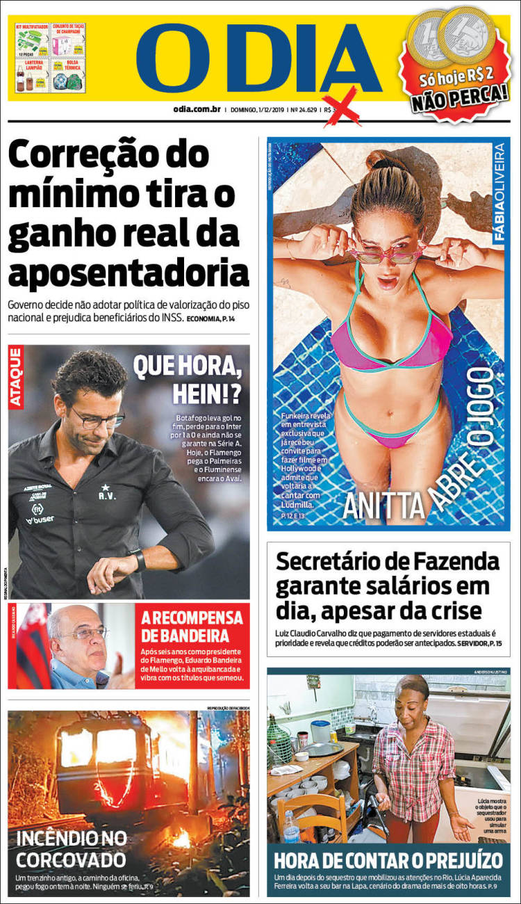 Portada de O Dia (Brasil)