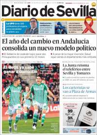 Portada de Diario de Sevilla (España)