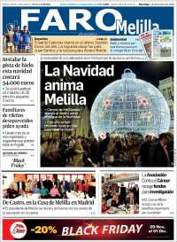 Portada de El Faro de Melilla (España)