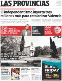 Portada de Las Provincias (España)