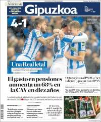 Portada de Noticias de Gipuzkoa (España)