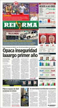 Portada de Reforma (México)