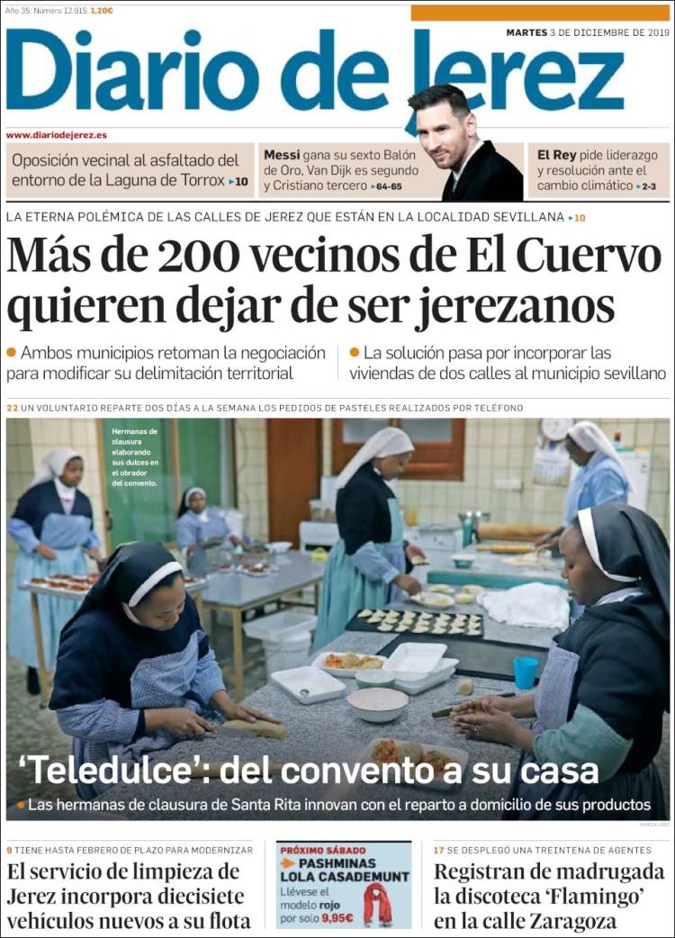 Portada de Diario de Jerez (España)