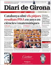 Portada de Diari de Girona (España)