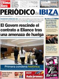 Portada de Periódico de Ibiza (España)