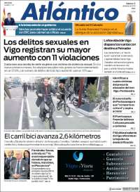 Portada de Atlántico Diario (España)