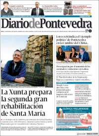 Portada de Diario de Pontevedra (España)