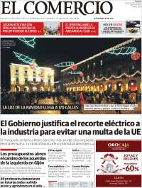 Portada de El Comercio (España)