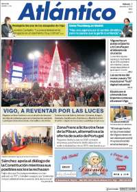 Portada de Atlántico Diario (España)