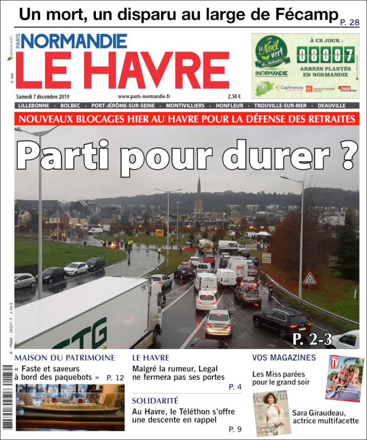 Portada de Le Havre Libre (Francia)