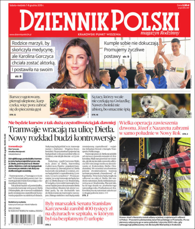 Portada de Dziennik (Polonia)