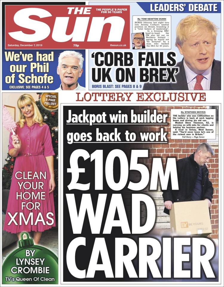 Portada de The Sun (Reino Unido)